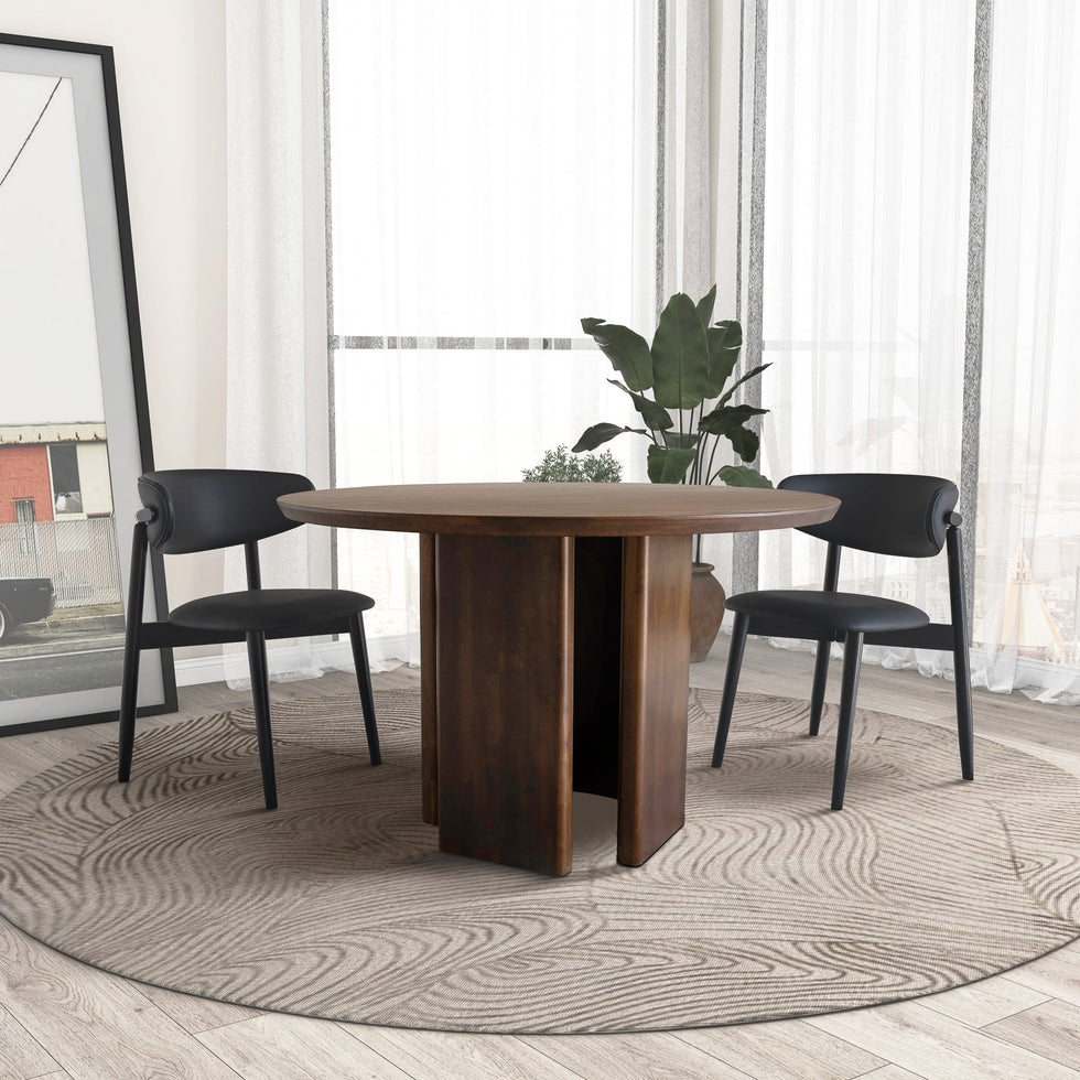 Ashcroft – Alden Round Walnut Dining Table