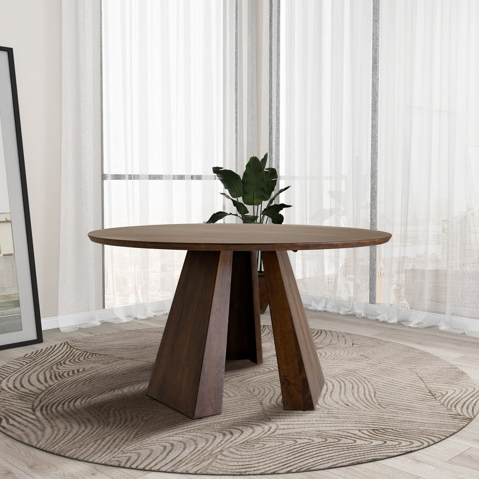 Ashcroft - Bolton Round Walnut Dining Table