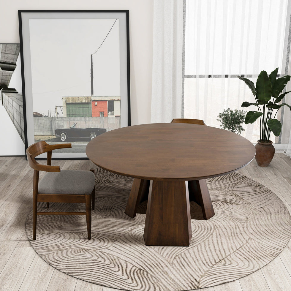 Ashcroft - Bolton Round Walnut Dining Table