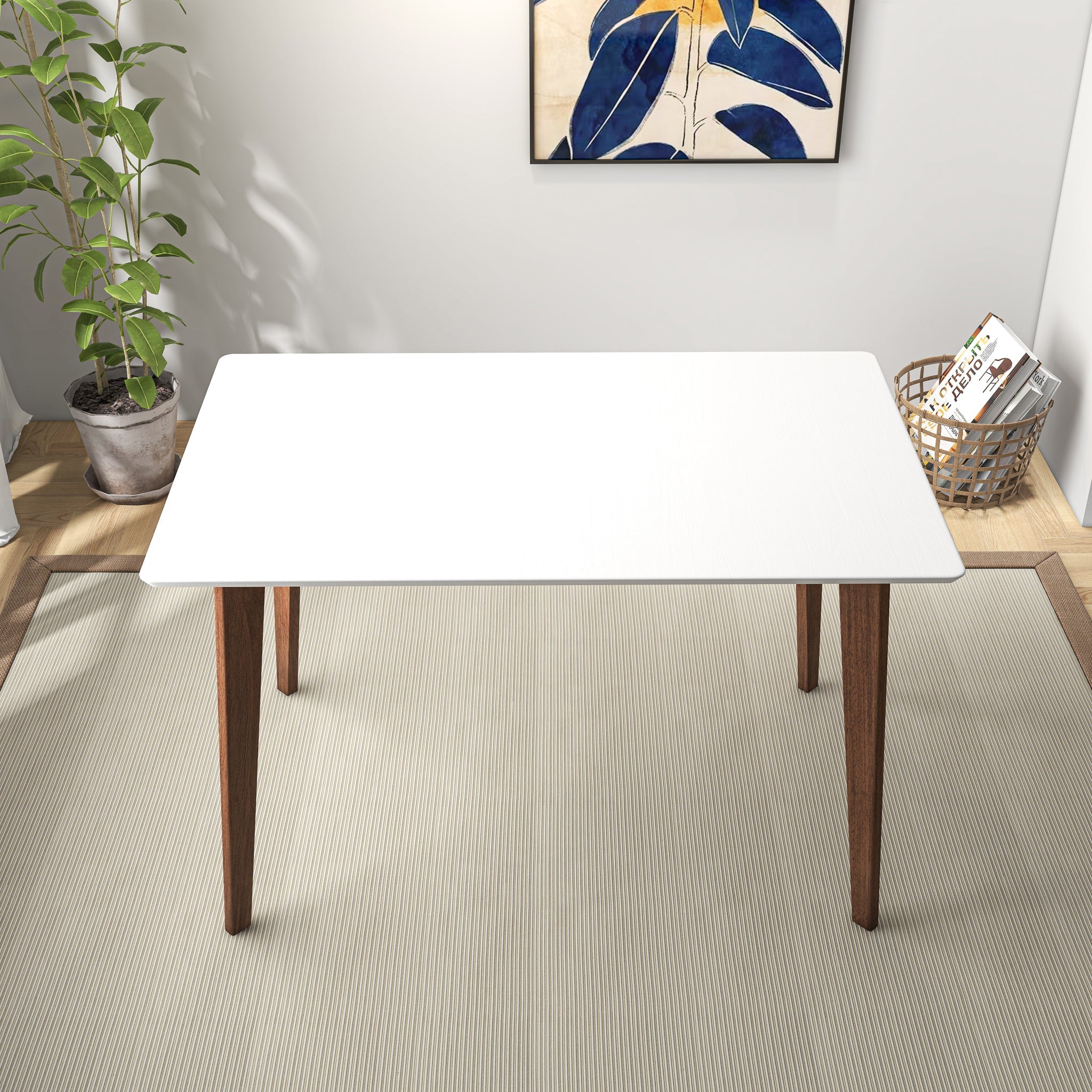 Ashcroft - 47" Carlos Solid Wood Dining Table