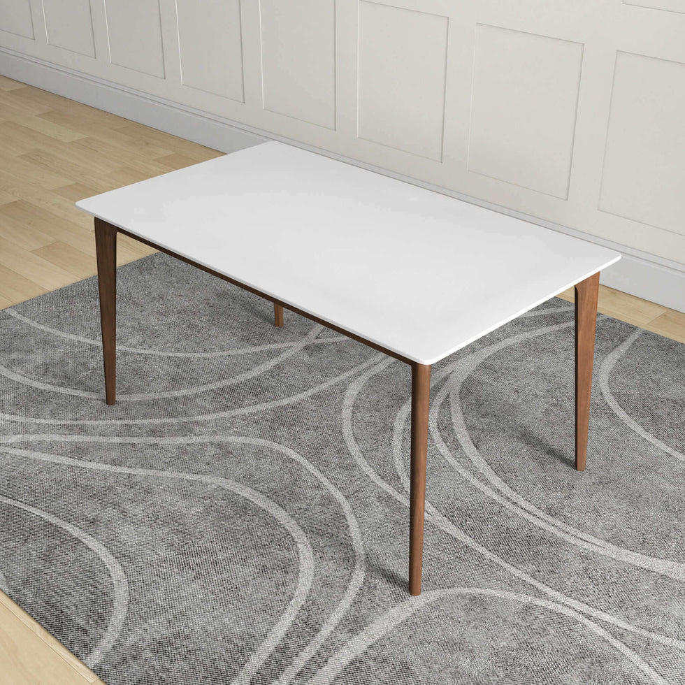 Ashcroft - Lindsey Solid Wood White Top Dining Table