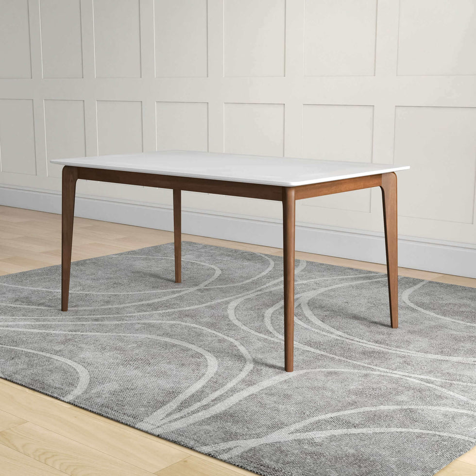 Ashcroft - Lindsey Solid Wood White Top Dining Table