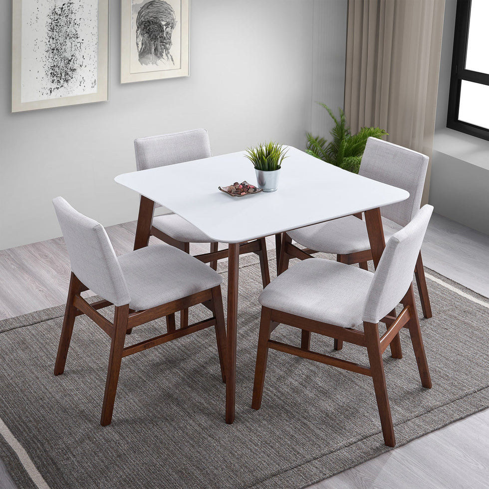 Ashcroft - Benton Modern White Top Dining Table
