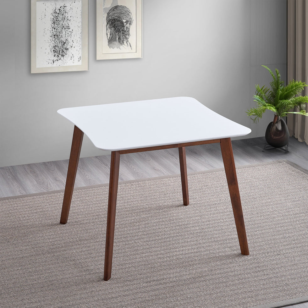 Ashcroft - Benton Modern White Top Dining Table