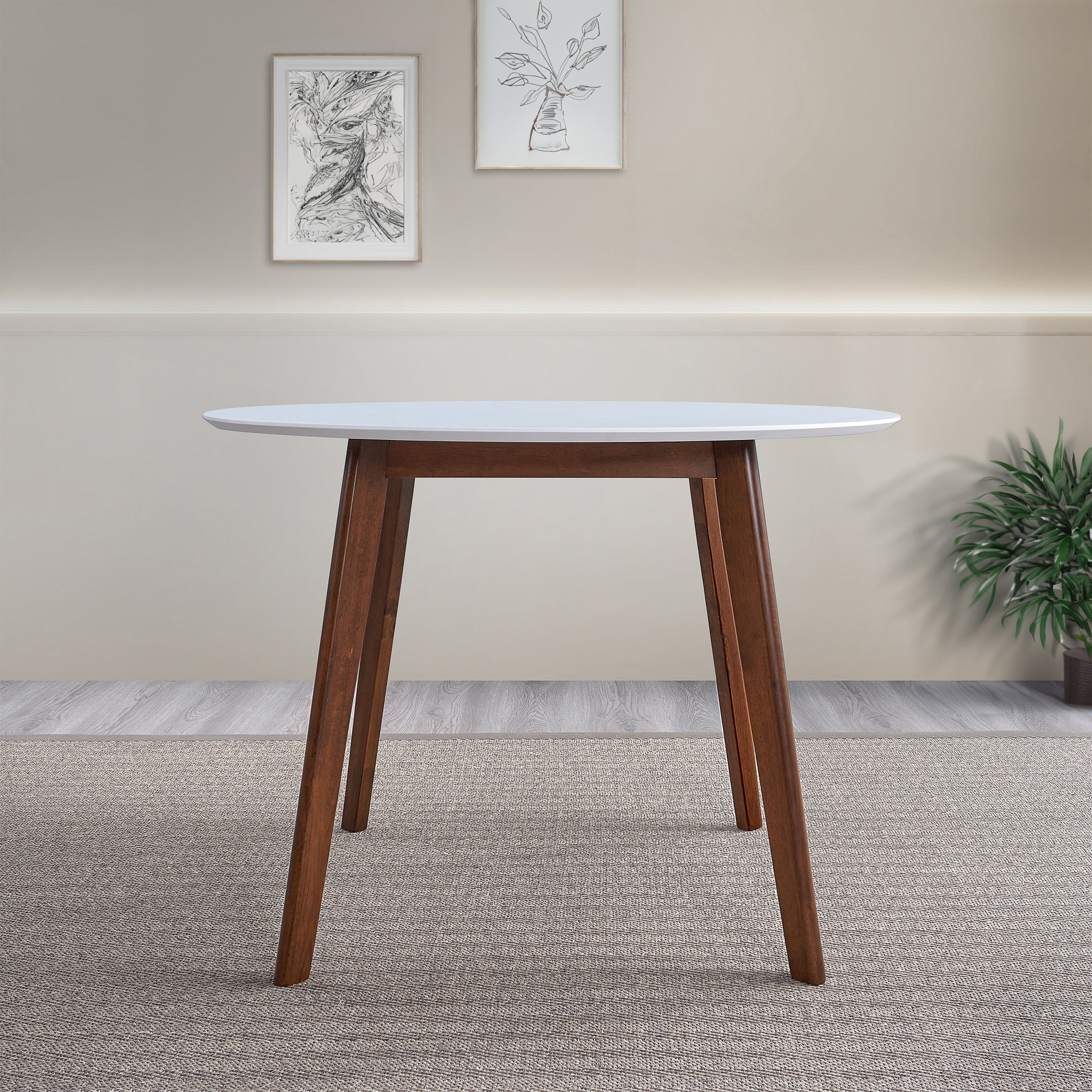 Ashcroft - Carlton White Top Dining Table