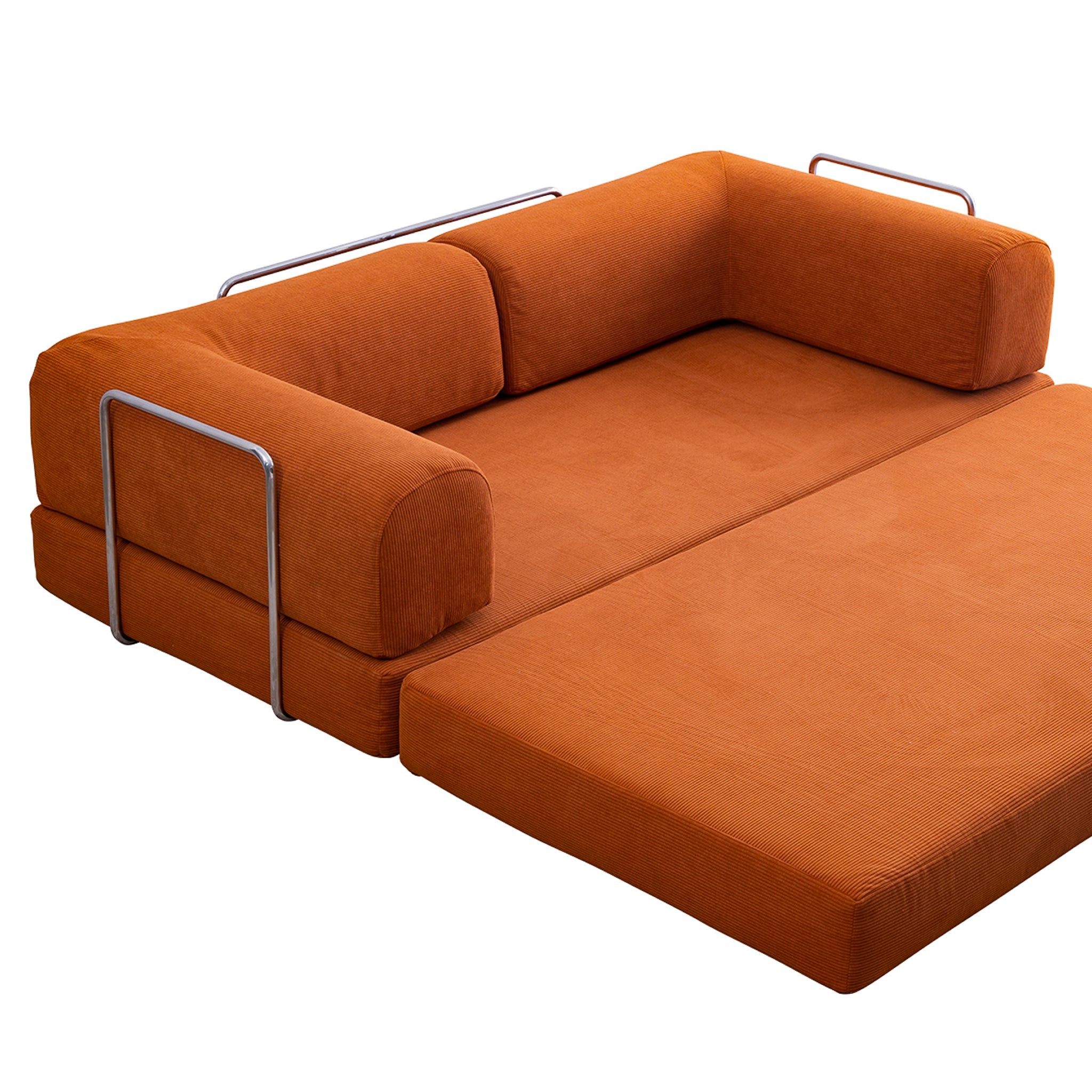 Ashcroft - Estelle Orange Corduroy Daybed