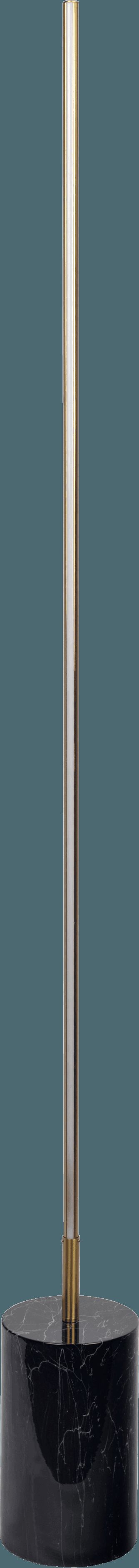 Ashcroft - Prism Brassed Gold LED Floor Lamp with On/Off Switch Faux Marble Base
