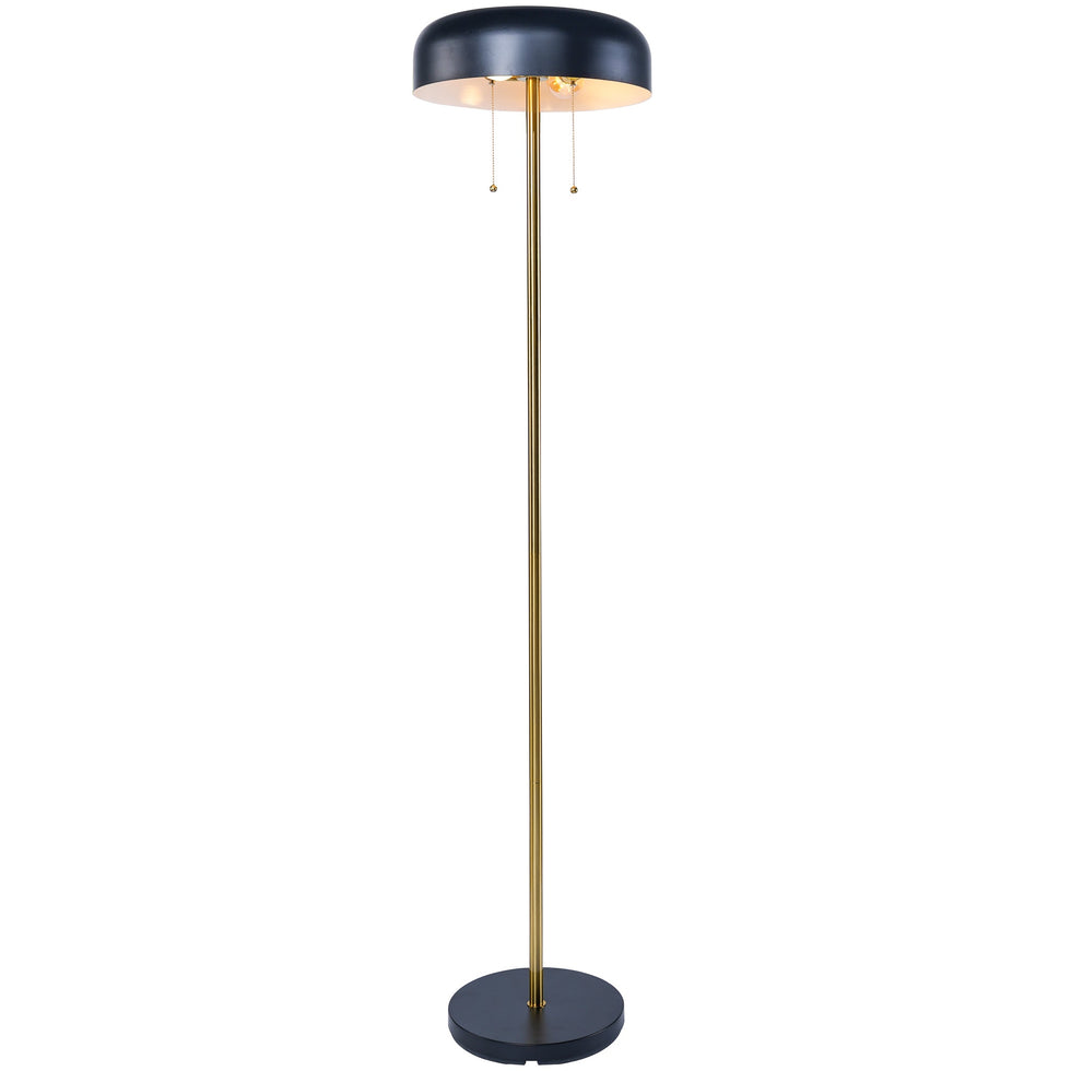 Ashcroft - Vesper Floor lamp with Black outer and White inner