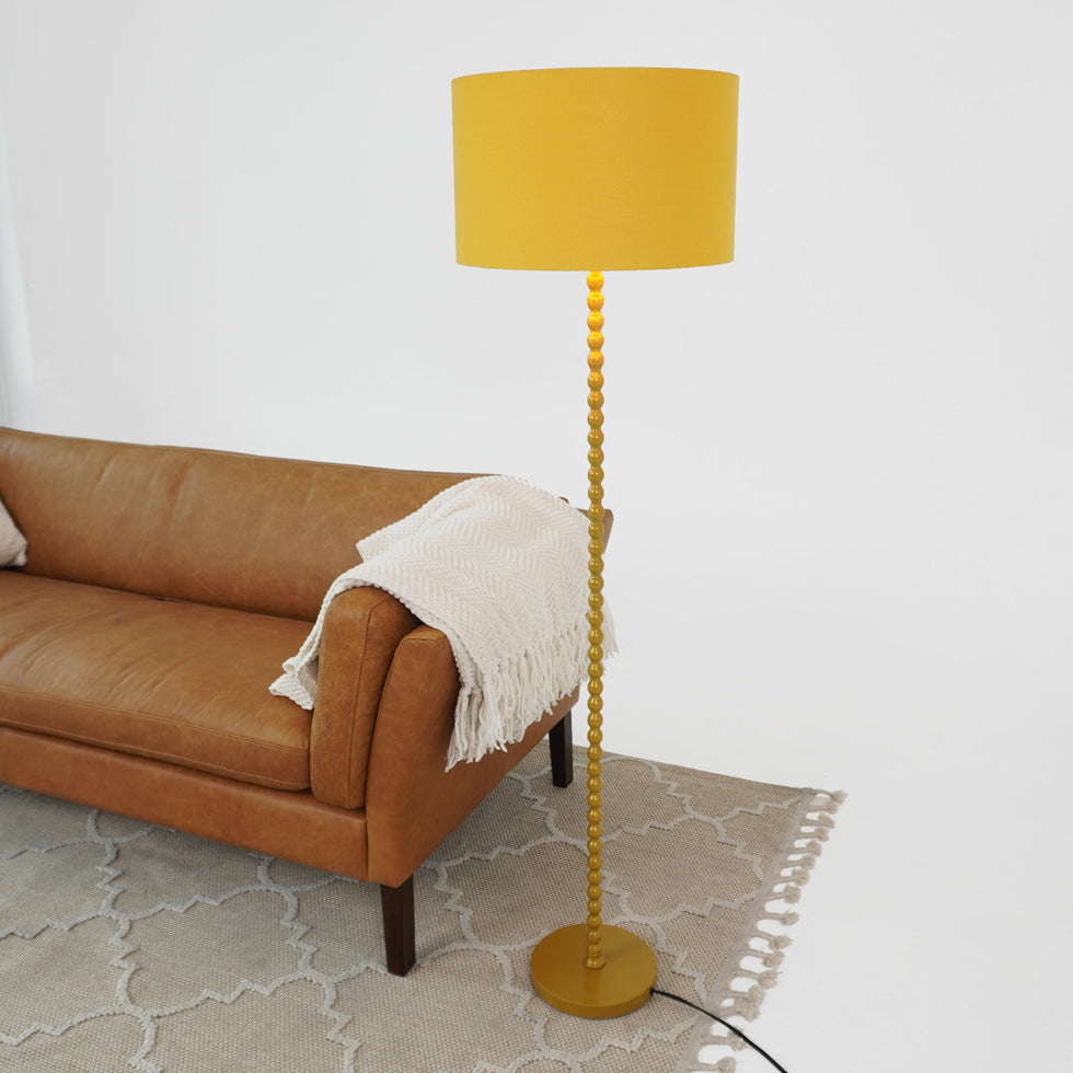 Ashcroft - Orbit Floor Lamp Ochre and Gold