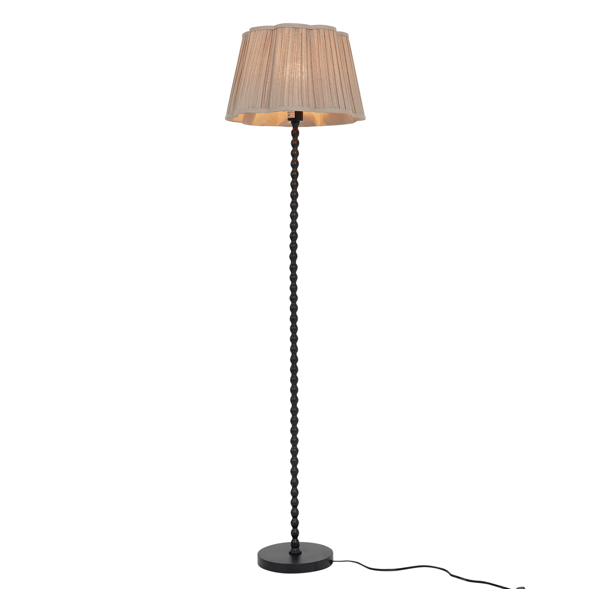 Ashcroft - Stello Floor Lamp Natural and Black