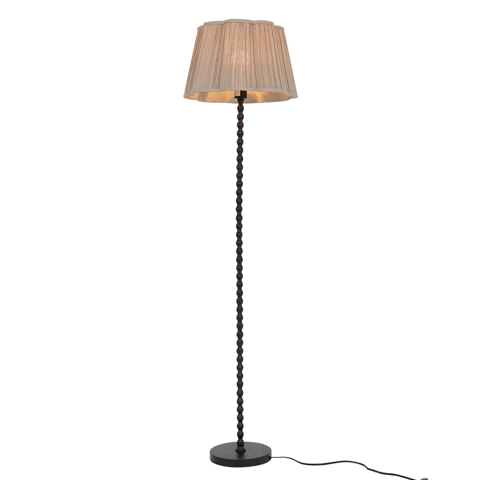 Ashcroft - Stello Floor Lamp Natural and Black