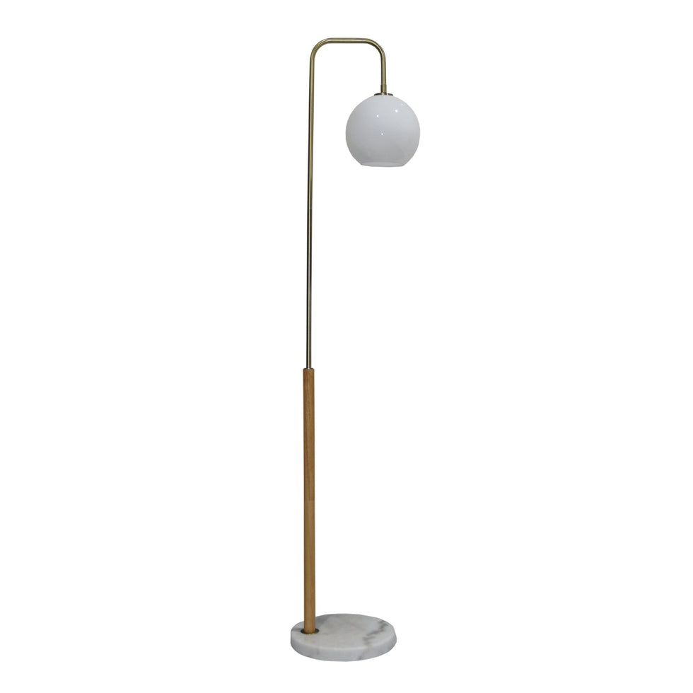 Ashcroft - Solaris White Lampshade Floor Lamp