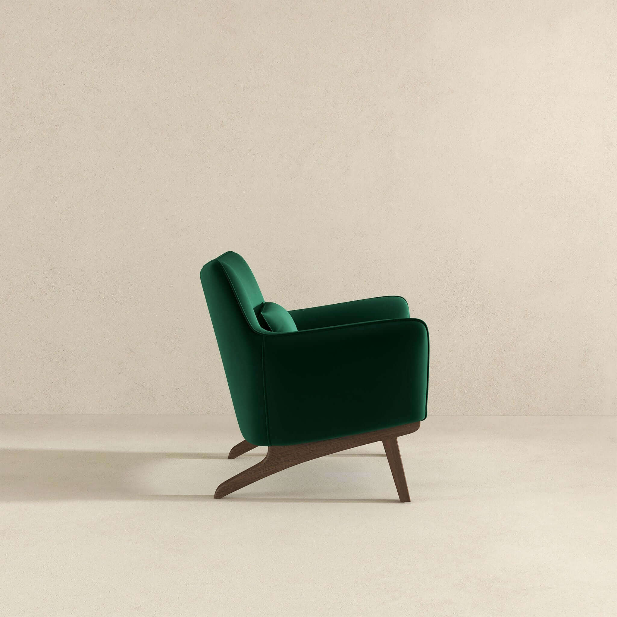 Ashcroft - Brayden Mid-Century Modern Velvet Armchair