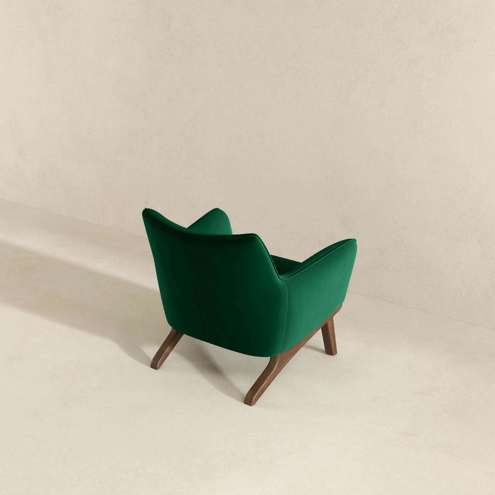 Ashcroft - Brayden Mid-Century Modern Velvet Armchair