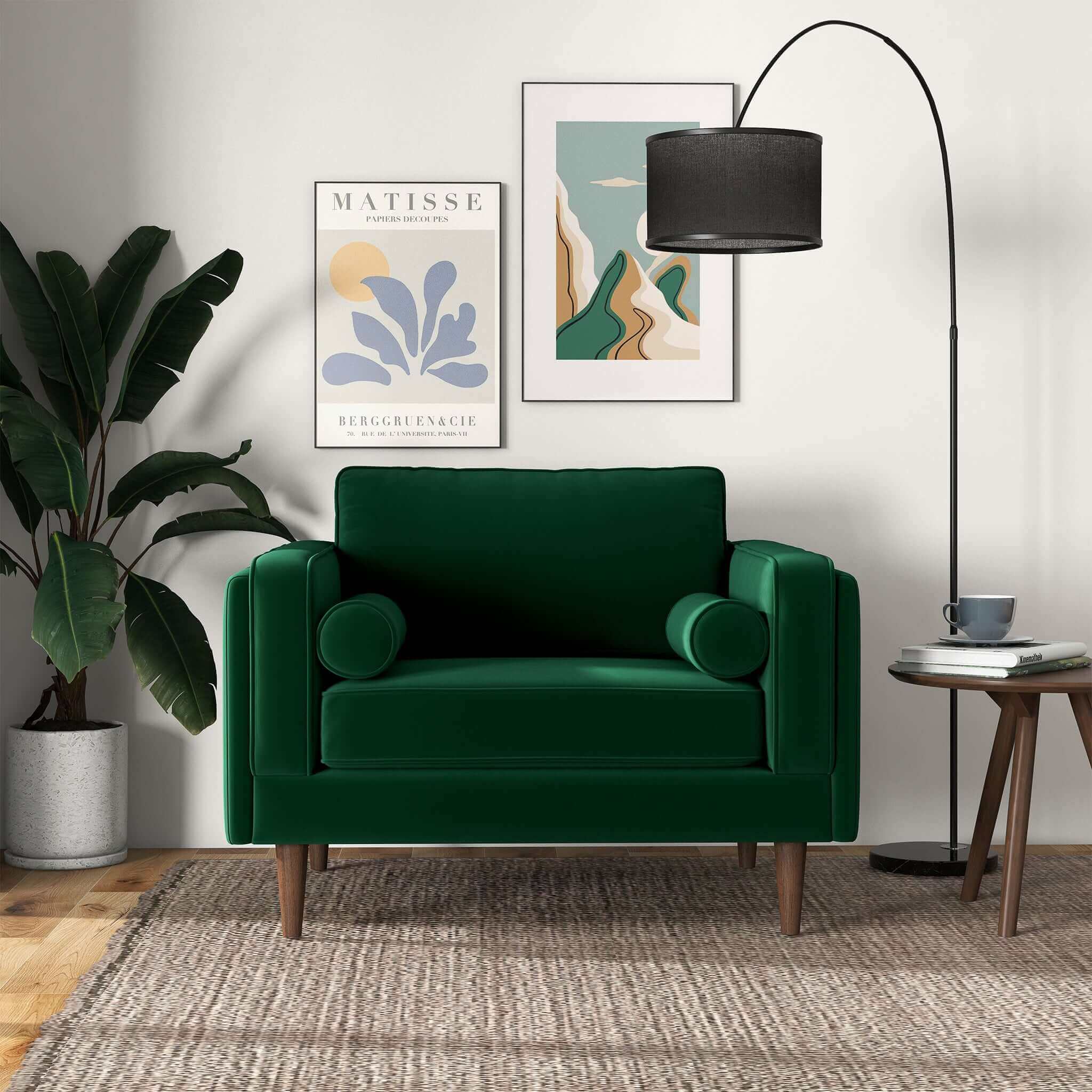 Ashcroft - Amber Velvet Lounge Chair