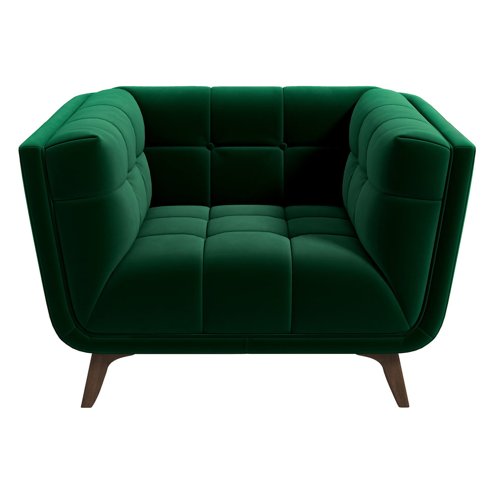 Ashcroft - Addison Mid-Century Modern Velvet Lounge Chair