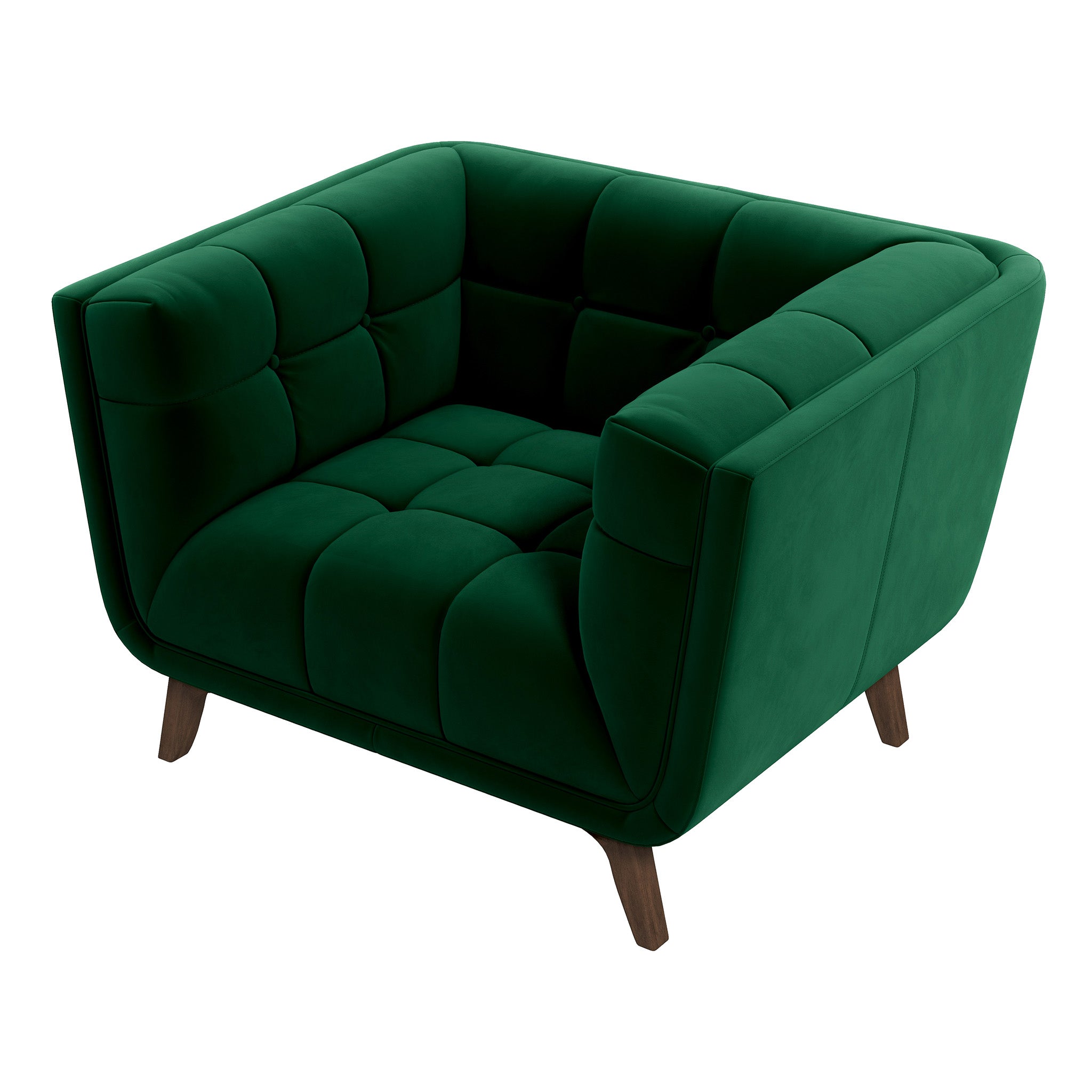Ashcroft - Addison Mid-Century Modern Velvet Lounge Chair