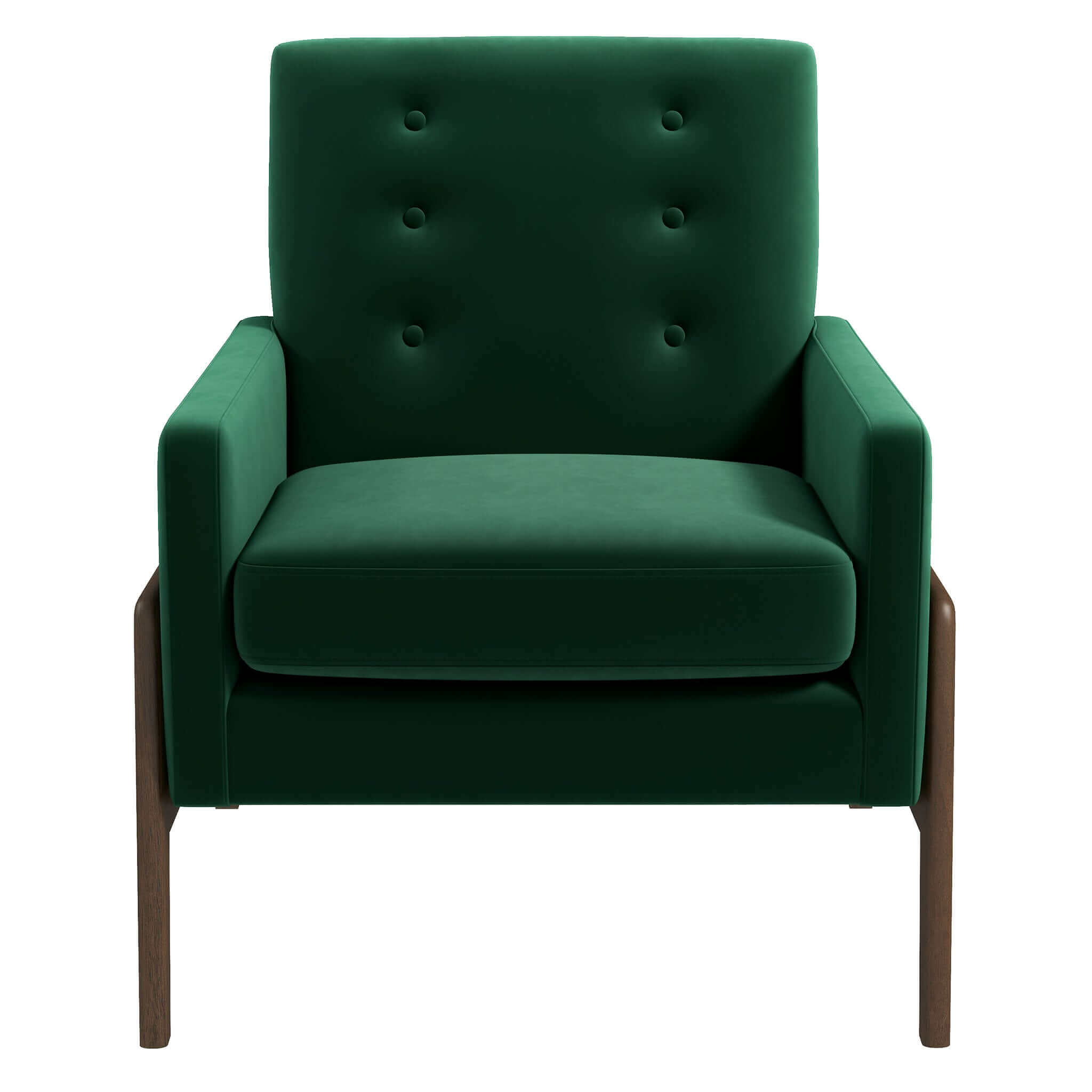 Ashcroft - Cole Solid Wood Velvet Lounge Chair