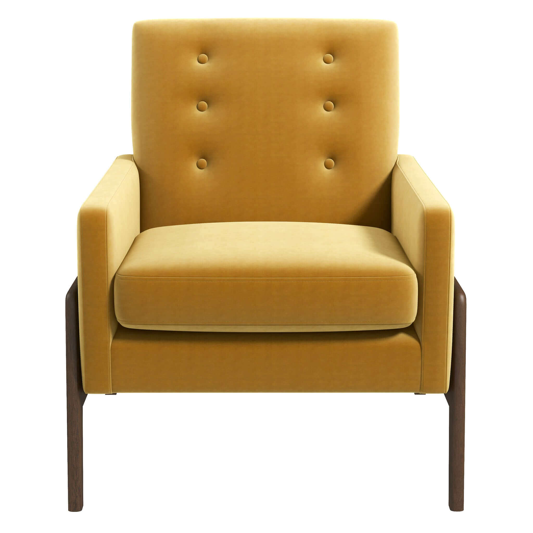 Ashcroft - Cole Solid Wood Velvet Lounge Chair
