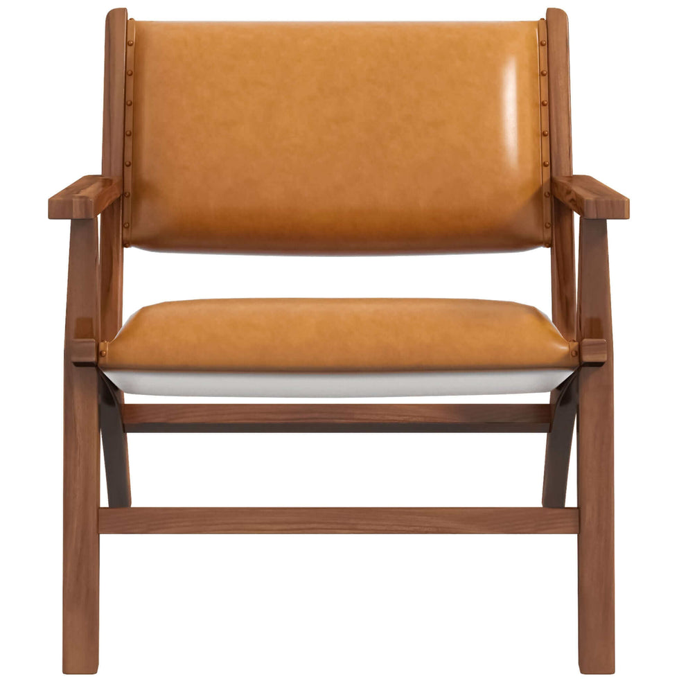Ashcroft - Hendrix Leather Armchair in Antique Tan