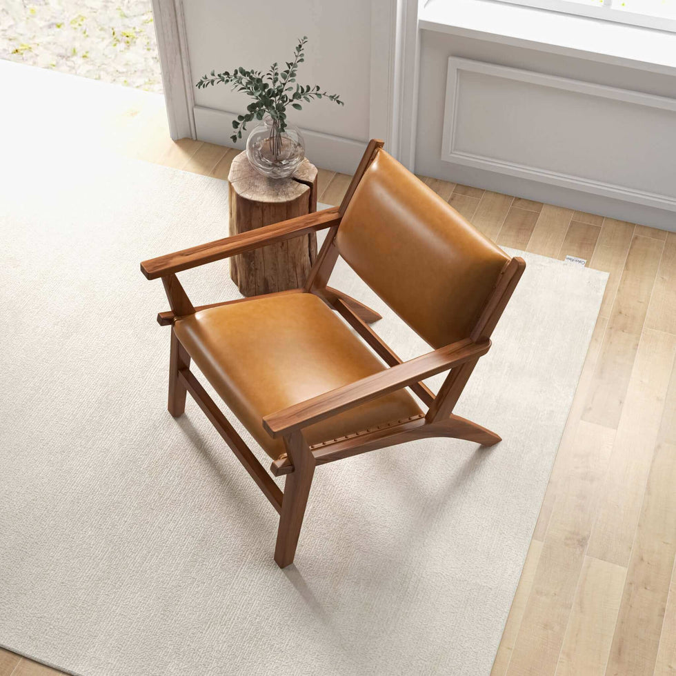 Ashcroft - Hendrix Leather Armchair in Antique Tan