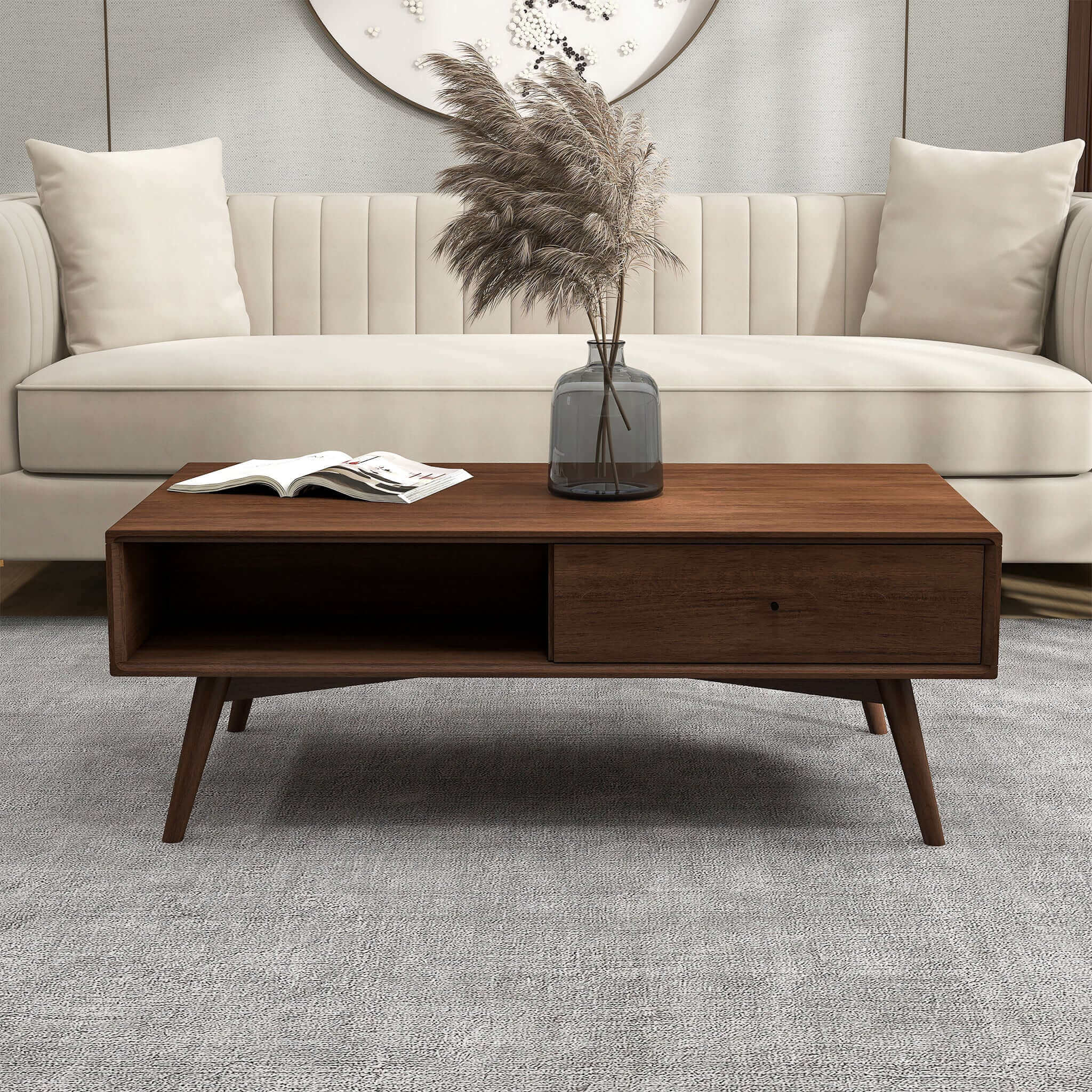 Ashcroft - Caroline Walnut Coffee Table