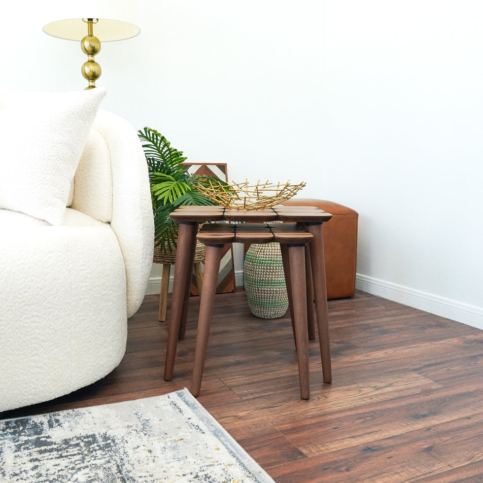 Ashcroft - Hilson Walnut Nesting Table