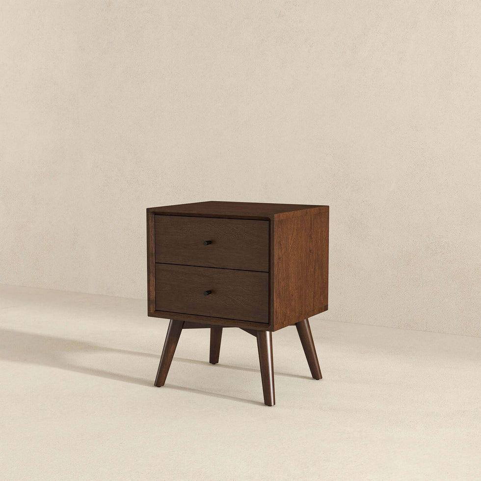 Ashcroft - Caroline Walnut Night Stand 2-Drawer