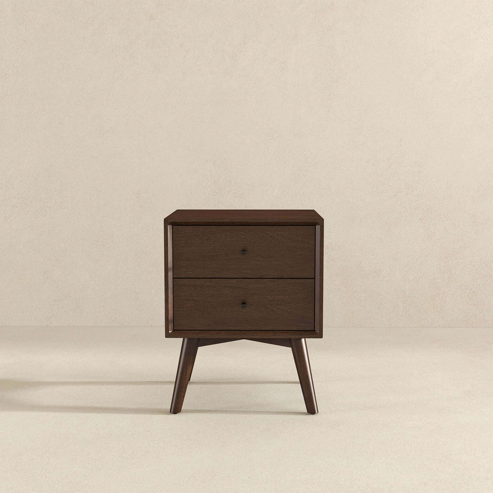 Ashcroft - Caroline Walnut Night Stand 2-Drawer
