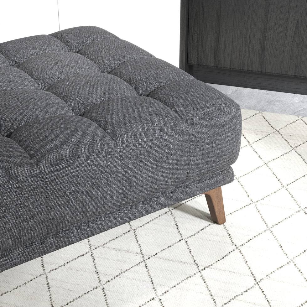 Ashcroft - Addison Square Upholstered Ottoman