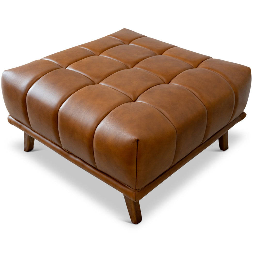 Ashcroft - Addison Square Upholstered Ottoman
