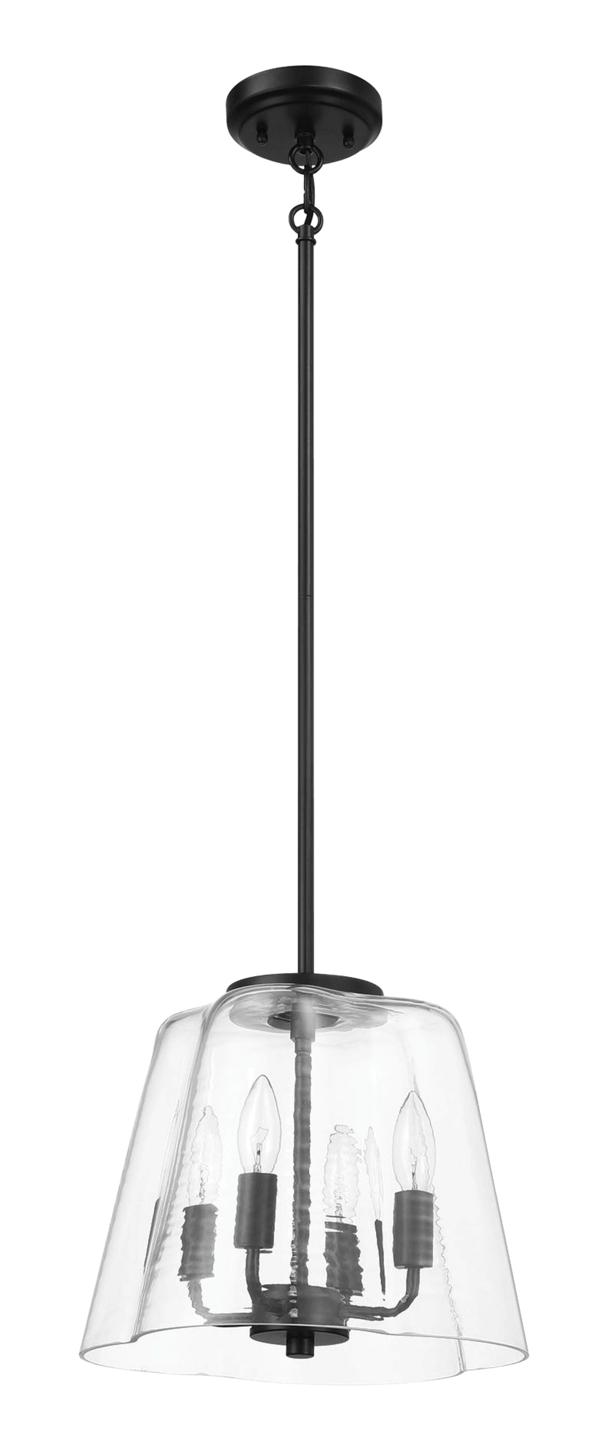 Ashcroft - Soiree Four Candle Lights Pendant With Clear Glass