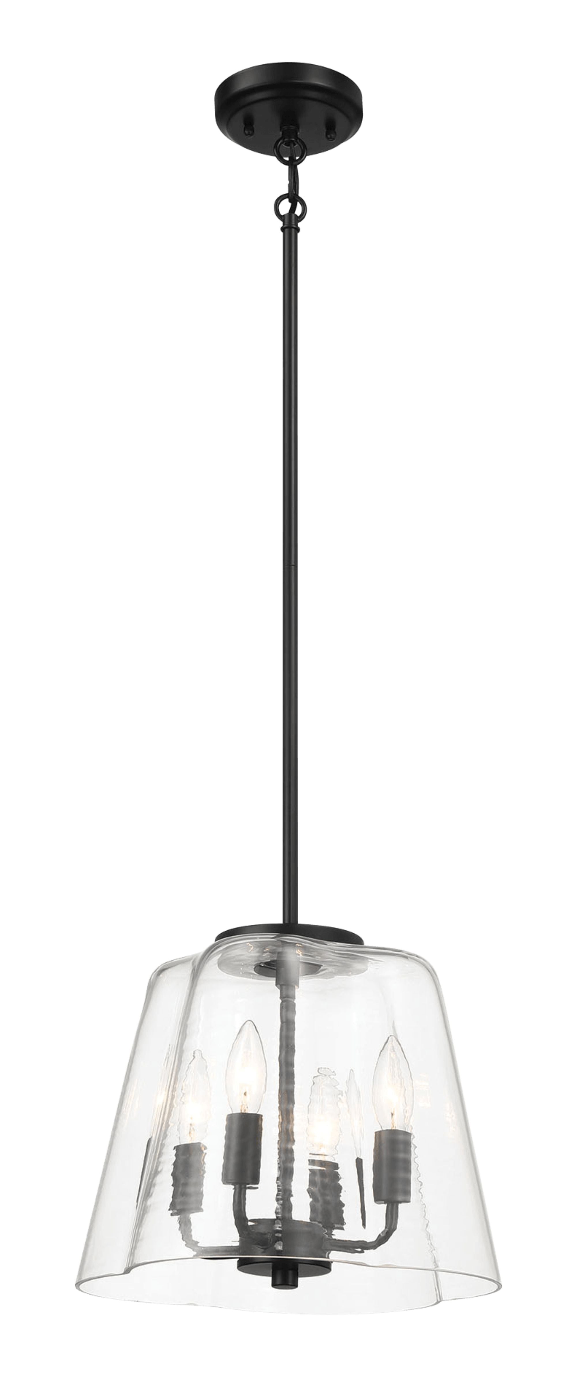 Ashcroft - Soiree Four Candle Lights Pendant With Clear Glass
