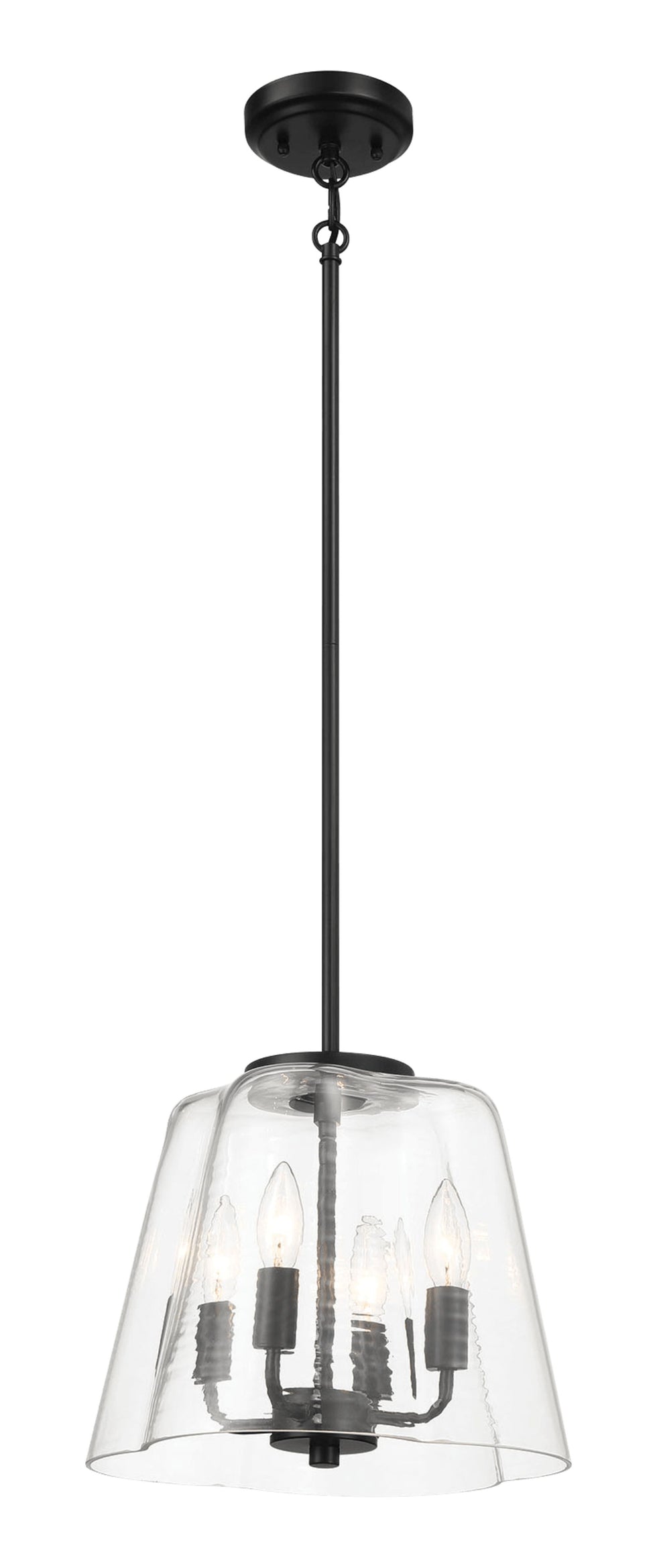 Ashcroft - Soiree Four Candle Lights Pendant With Clear Glass