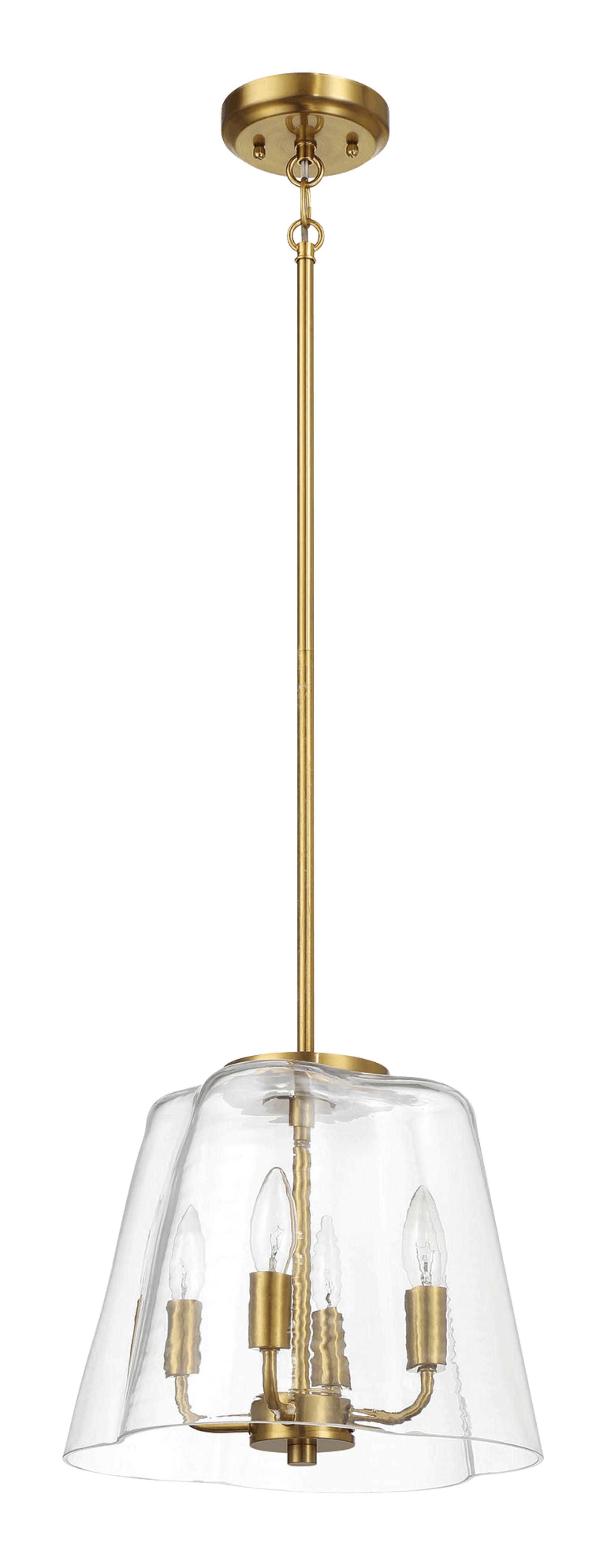 Ashcroft - Soiree Four Candle Lights Pendant With Clear Glass