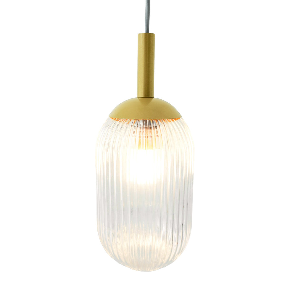 Ashcroft - Gemma Pendant Lamp in Gold and Clear