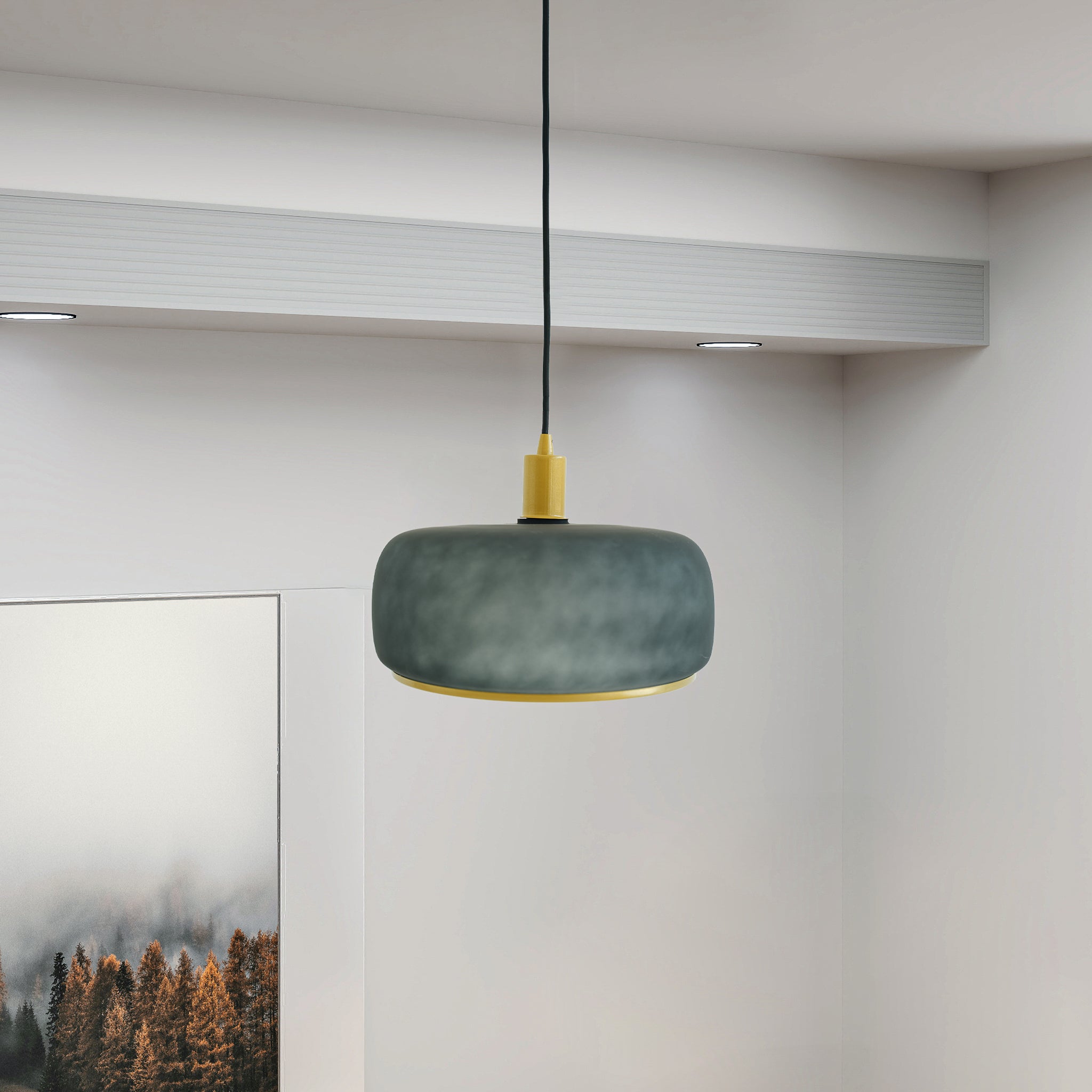 Ashcroft - Dune Pendant Lamp in Black Sprayed and Gold