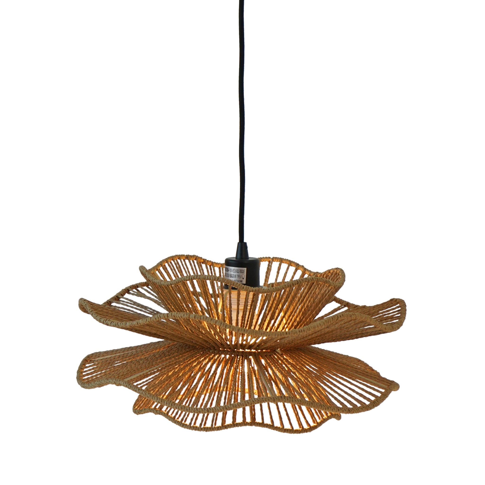 Ashcroft - Dunham Pendant Lamp in Black and Natural