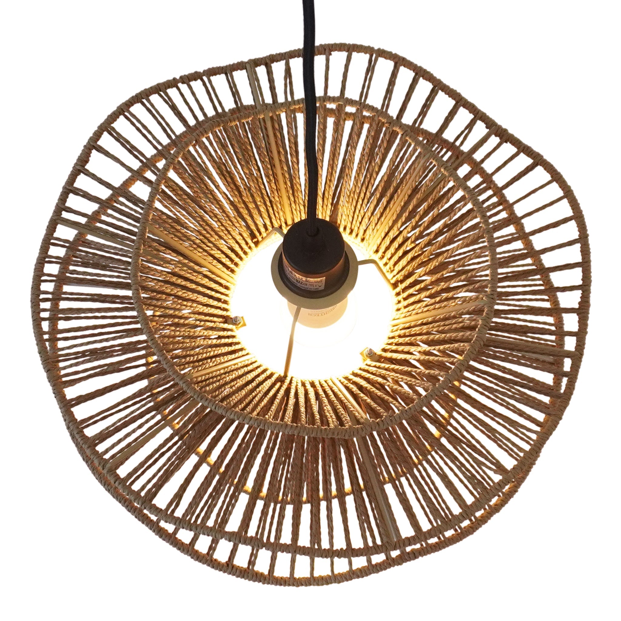 Ashcroft - Dunham Pendant Lamp in Black and Natural