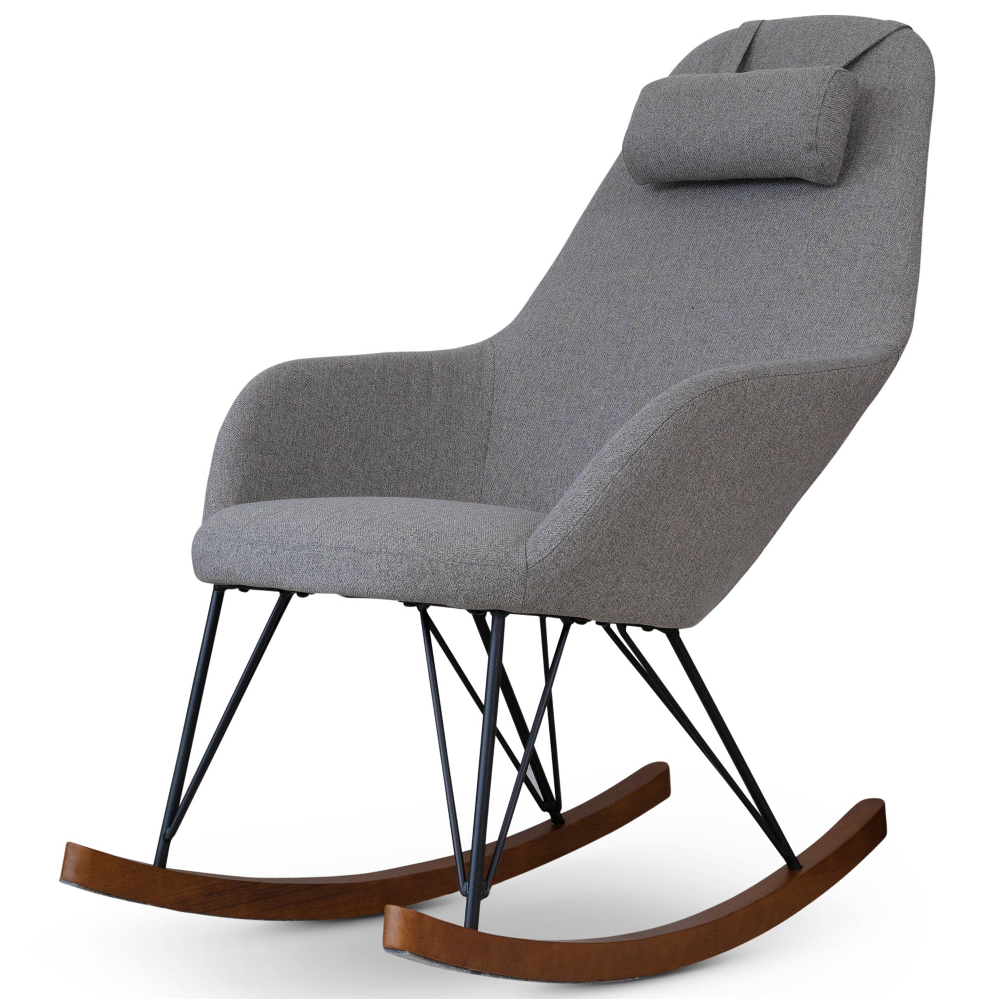 Ashcroft - Chloe Mid-Century Modern Rocker Livingroom And Bedroom Chair