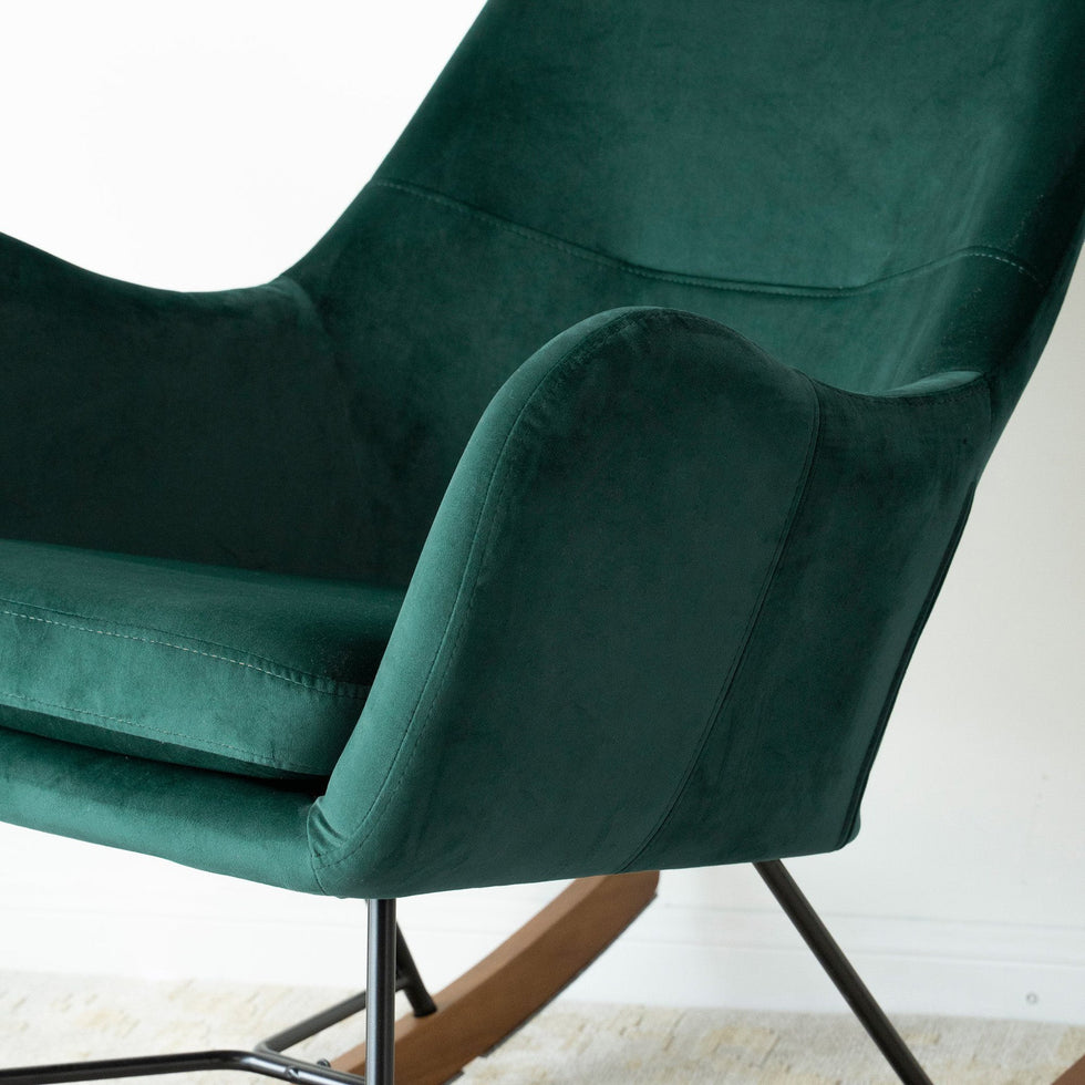 Ashcroft - Chelsea Velvet Rocking Chair
