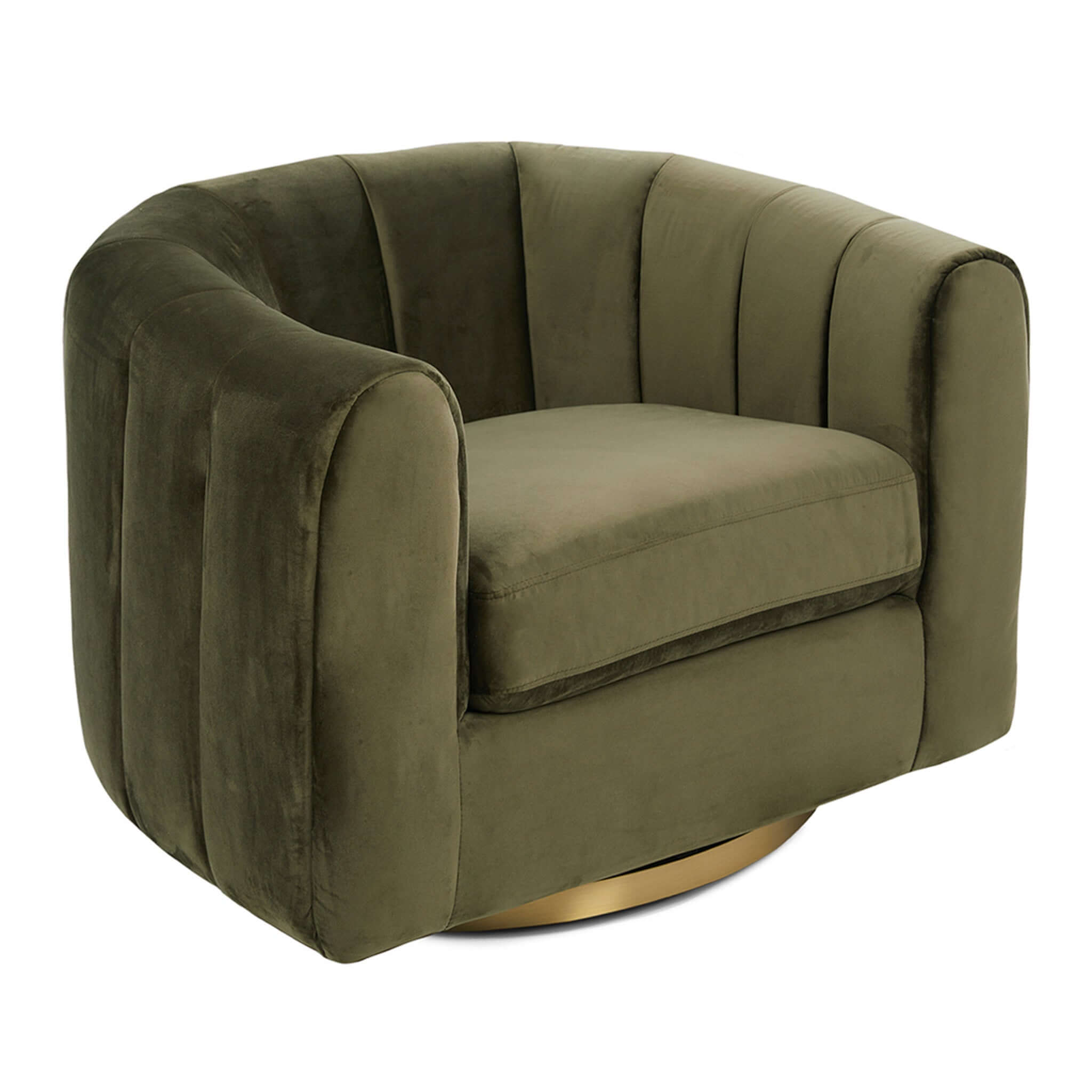 Ashcroft - Cosey Velvet Swivel Chair