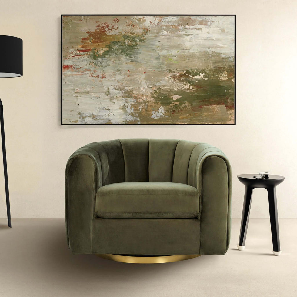 Ashcroft - Cosey Velvet Swivel Chair