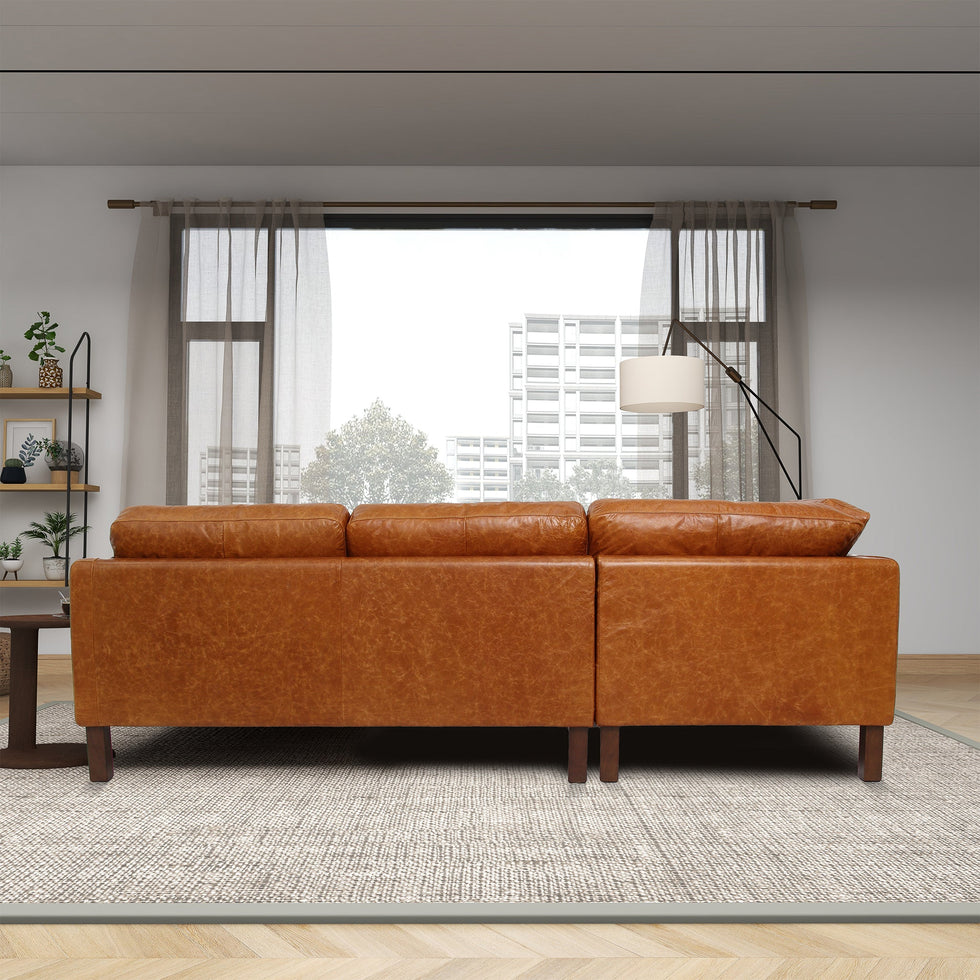 Ashcroft - Juno Sectional Leather Sofa