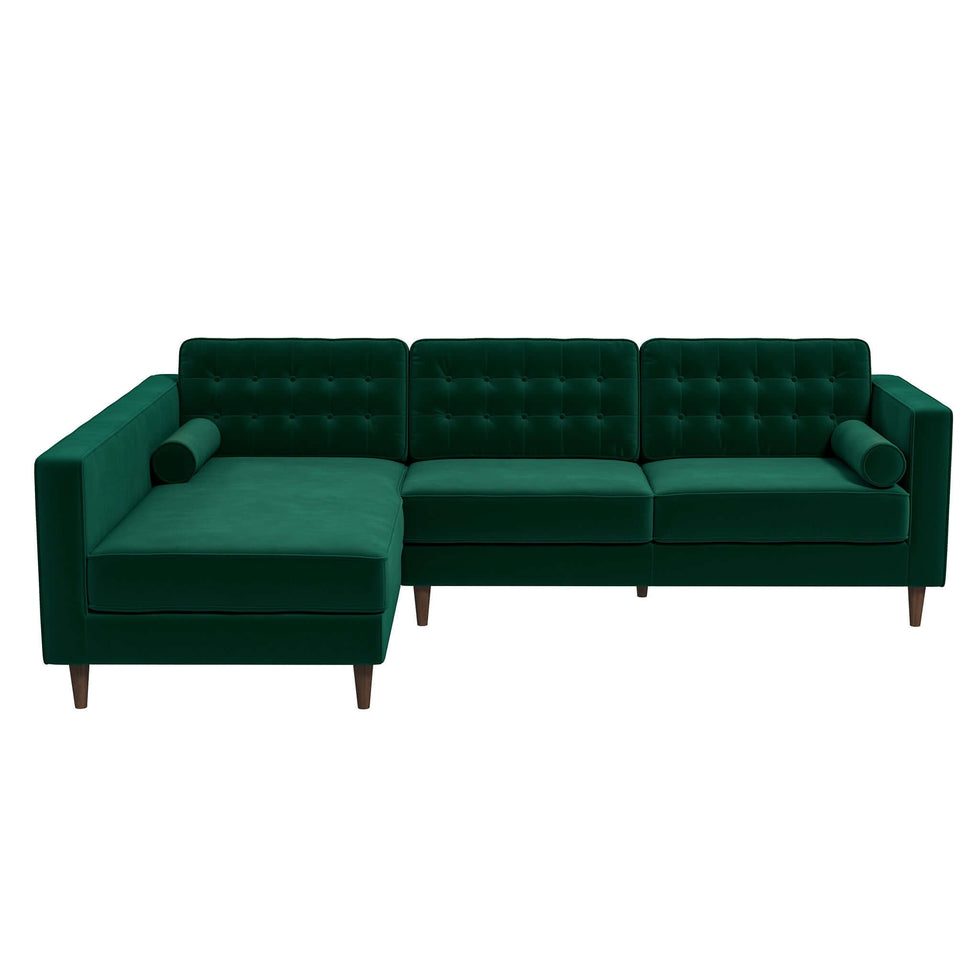 Ashcroft - Christian Velvet Sectional Sofa