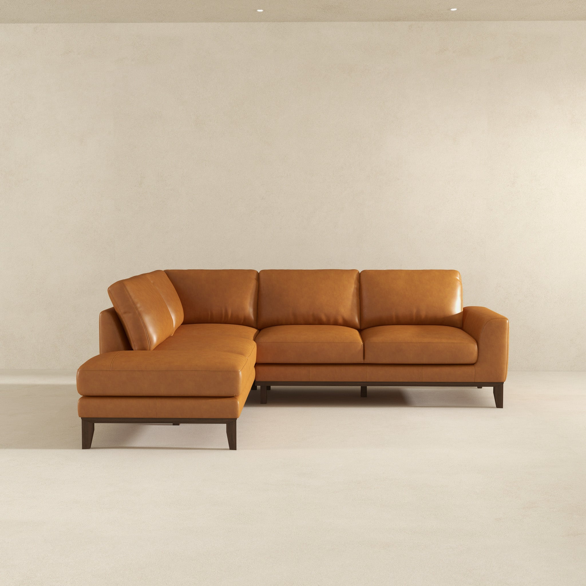 Ashcroft - London Leather Sectional Sofa