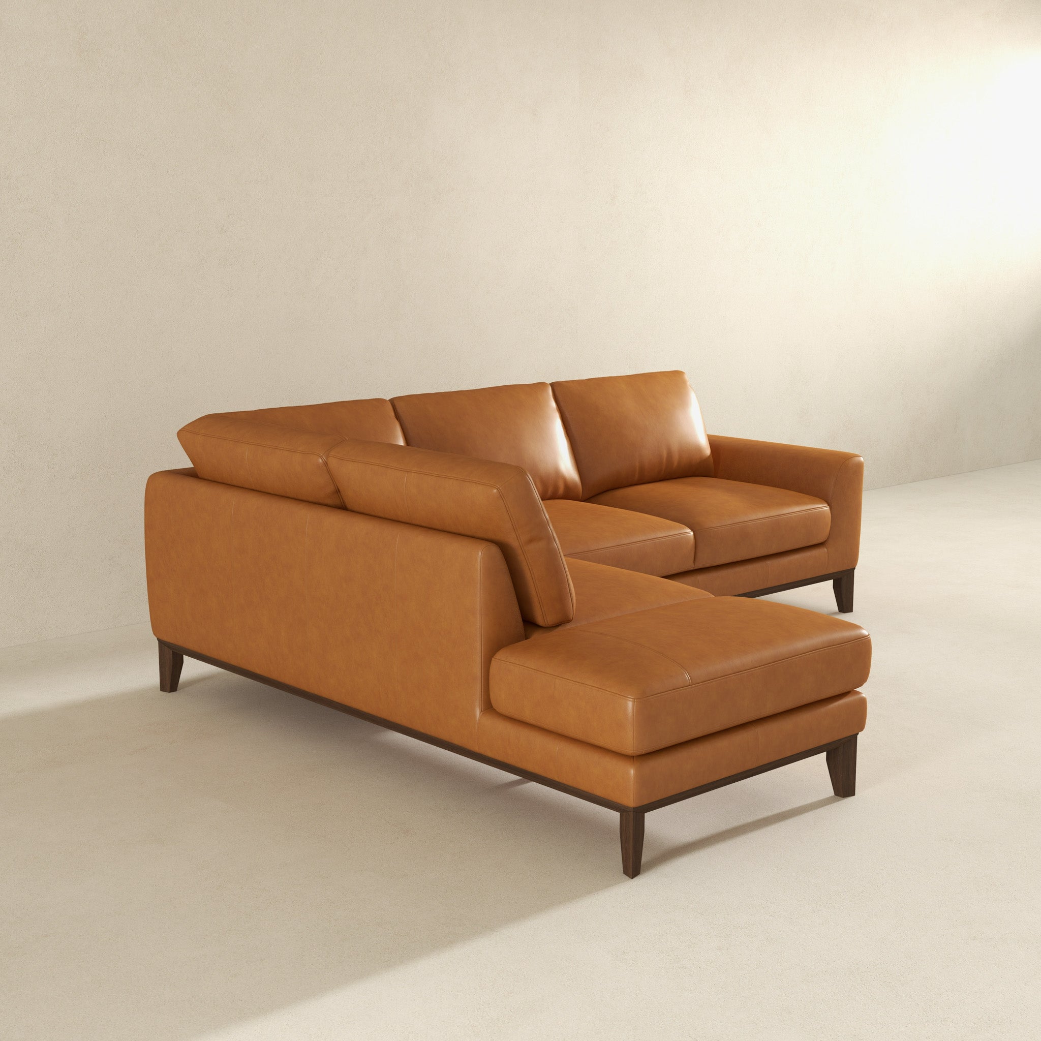 Ashcroft - London Leather Sectional Sofa
