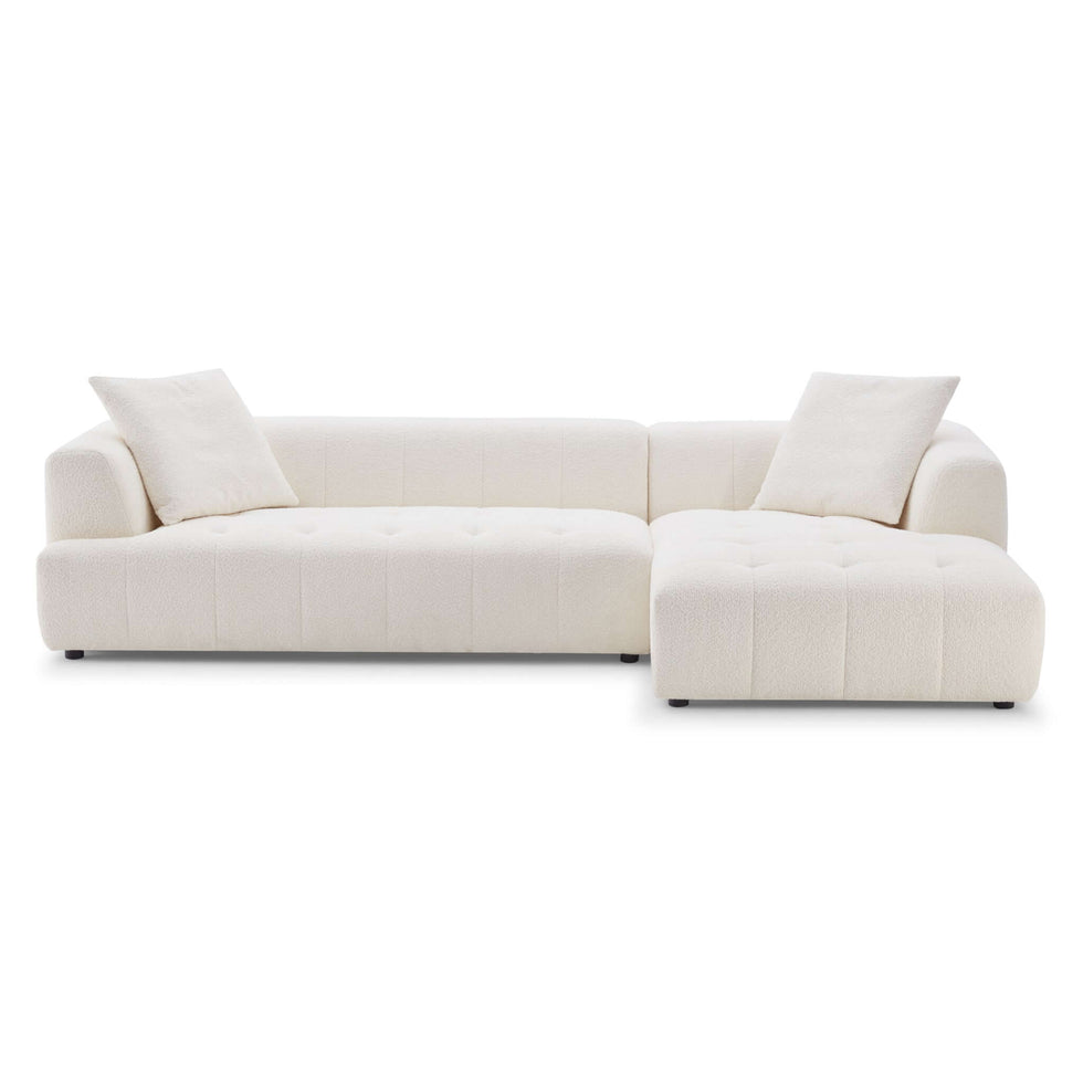 Ashcroft - Kaynes Right Boucle Sectional Sofa