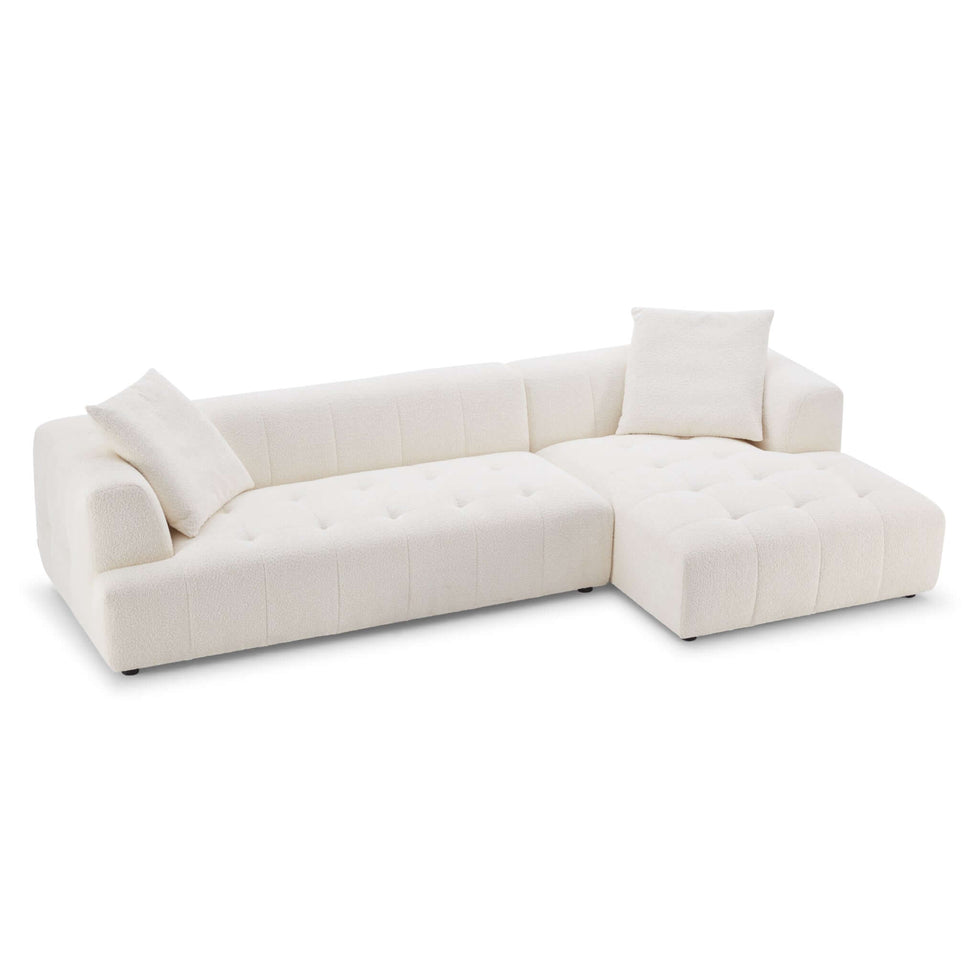 Ashcroft - Kaynes Right Boucle Sectional Sofa