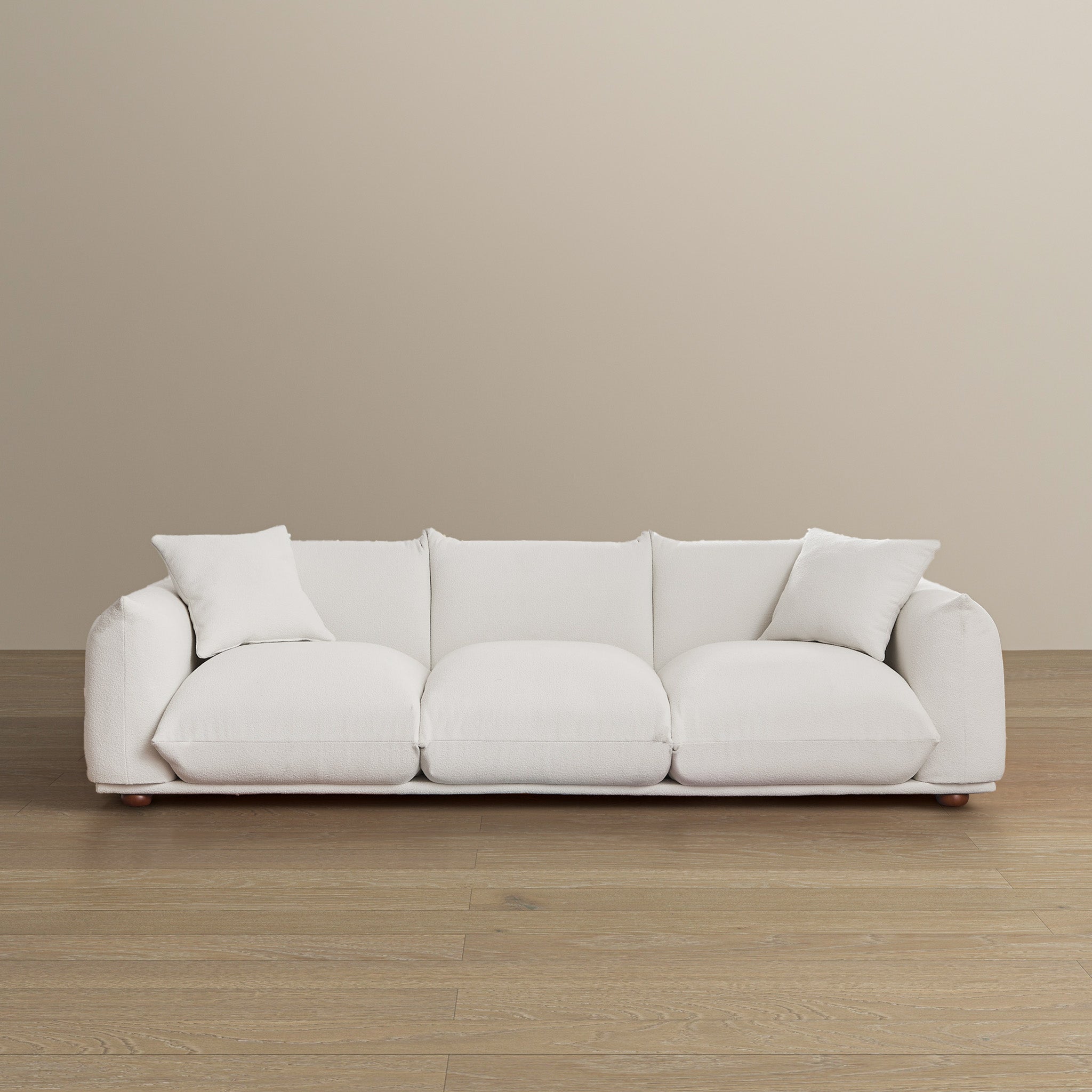 Ashcroft - Kely 100" Boucle Upholstered Sofa